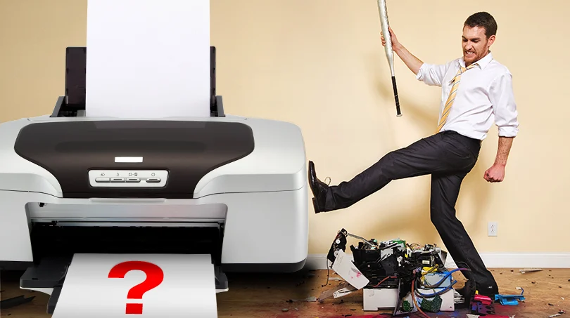 a broken printer