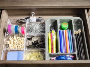 how to organize office supplies