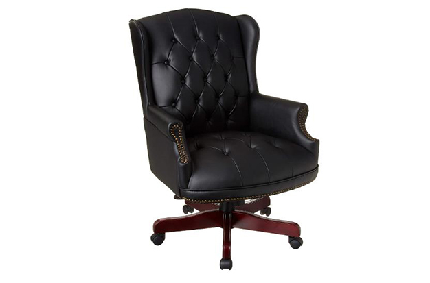Boss Office Products Wingback Executive Leather Office Chair